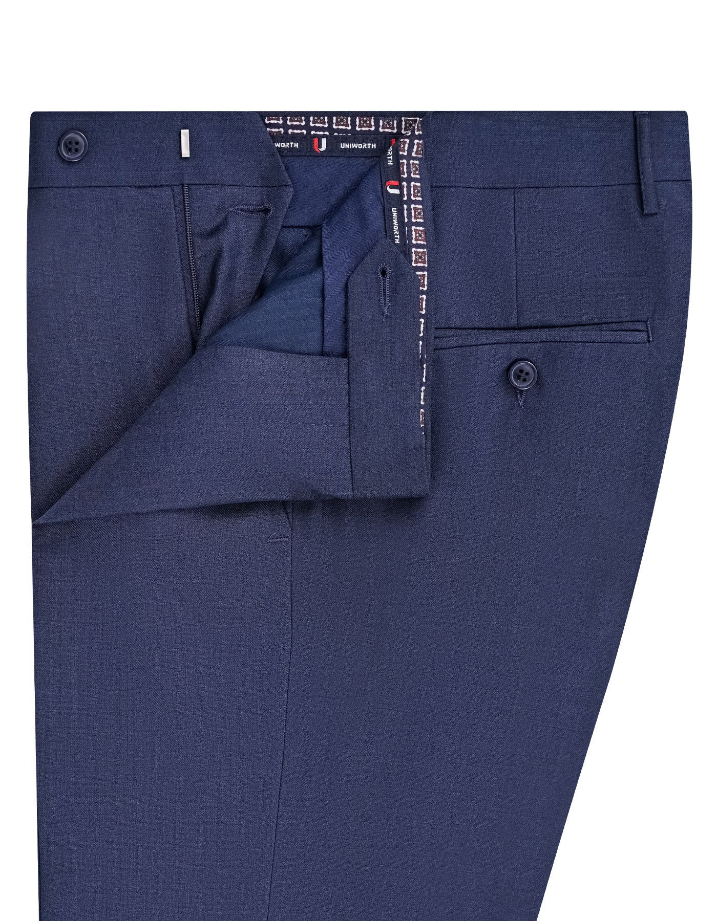 Navy Texture Formal Trouser Tailored Smart Fit FT631-1S-32