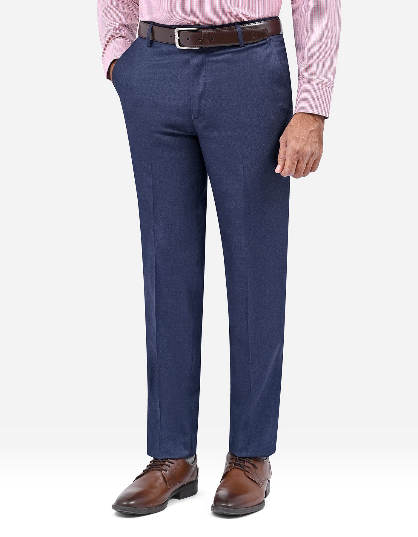 Navy Texture Formal Trouser Tailored Smart Fit FT631-1S-30