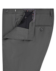 D Grey Texture Formal Trouser Tailored Smart Fit FT632-1S-32