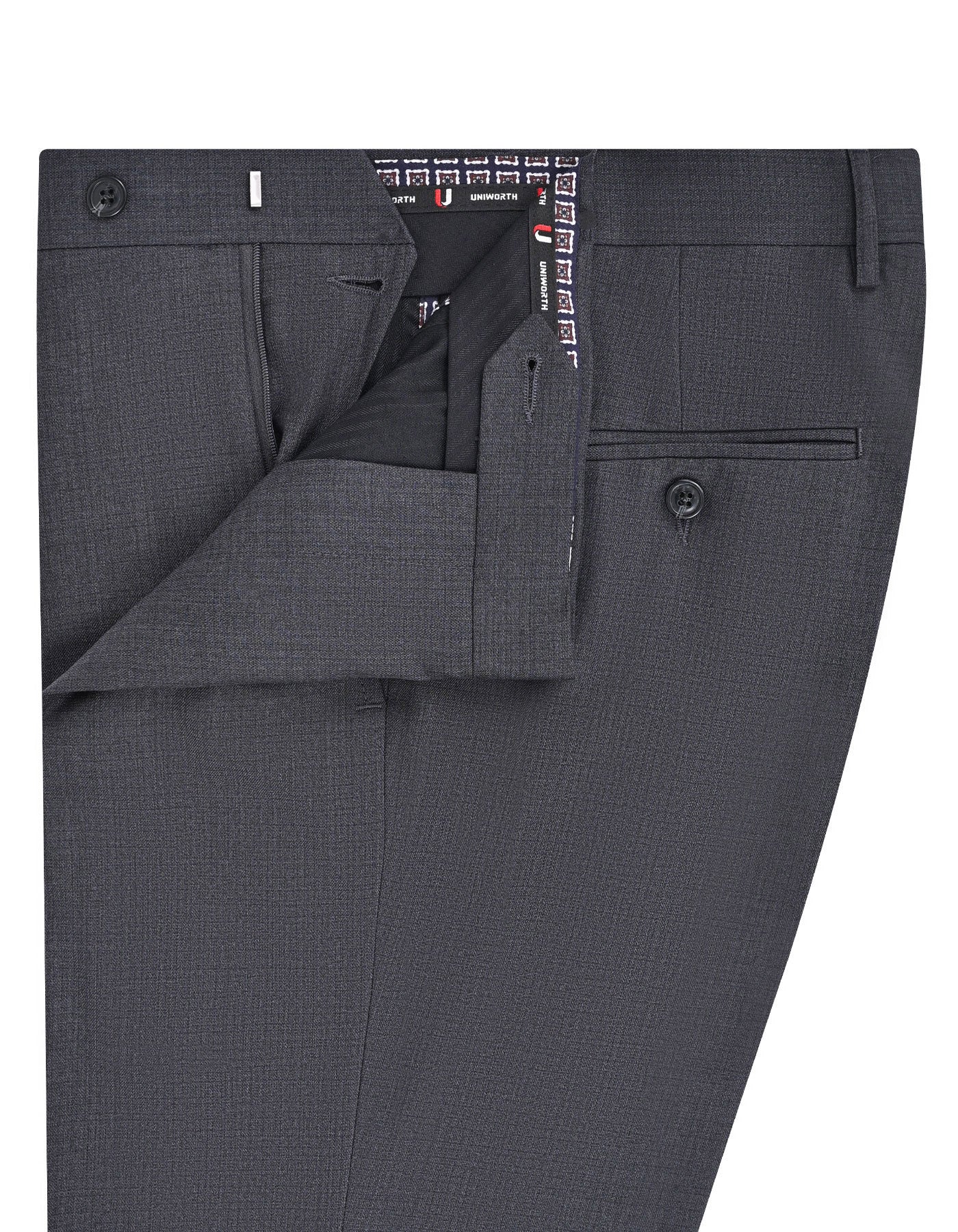 Charcoal Texture Formal Trouser Tailored Smart Fit FT633-1S-32