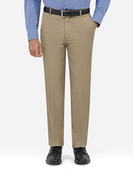 L Brown Texture Formal Trouser Classic Fit FT637-1C-30