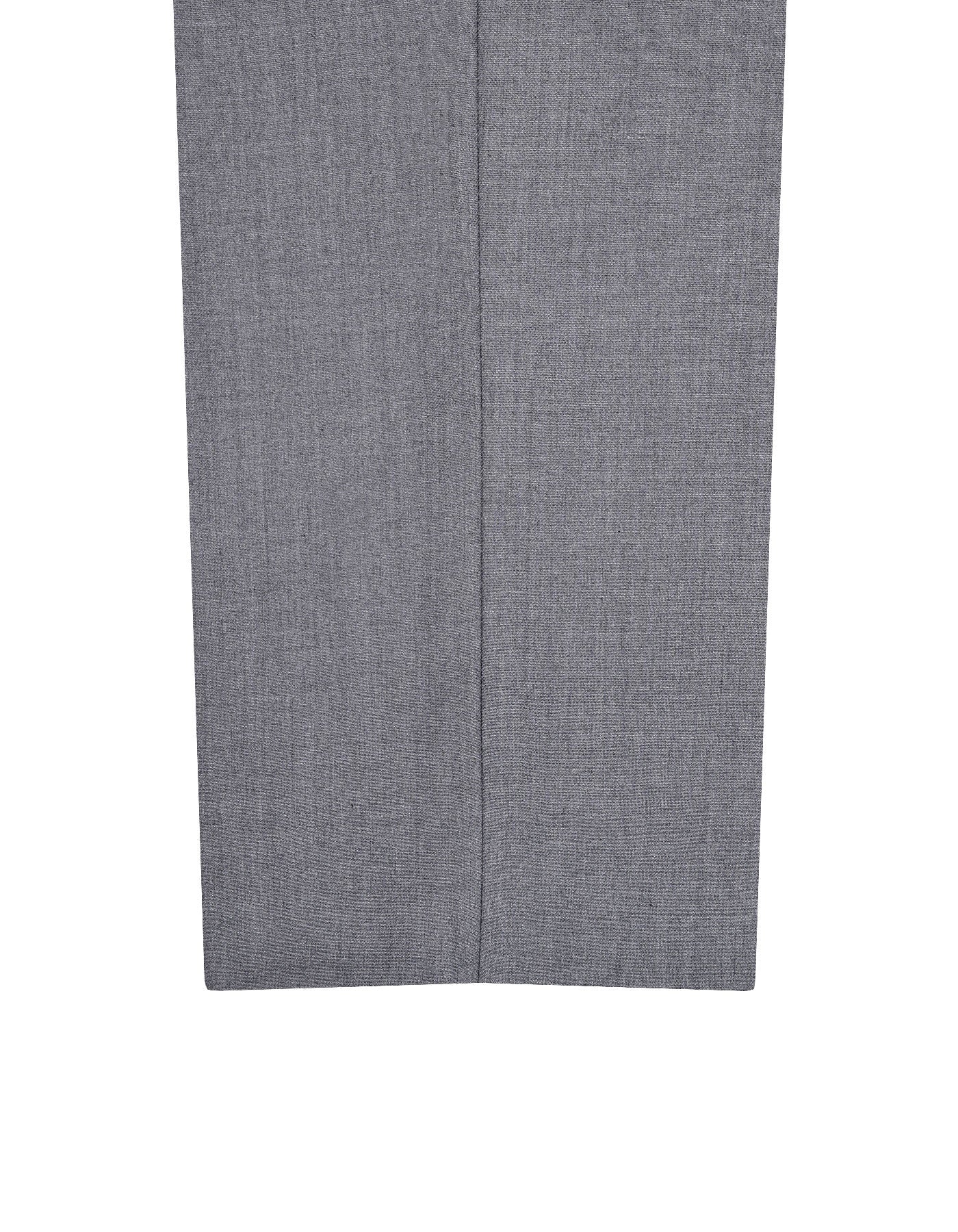 Grey Plain Formal Trouser Classic Fit FT640C-36