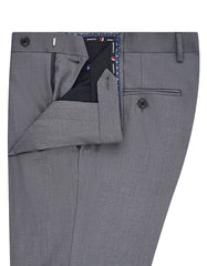 Grey Plain Formal Trouser Smart Fit FT640S-34