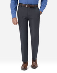 Charcoal Plain Formal Trouser Smart Fit FT642S-32