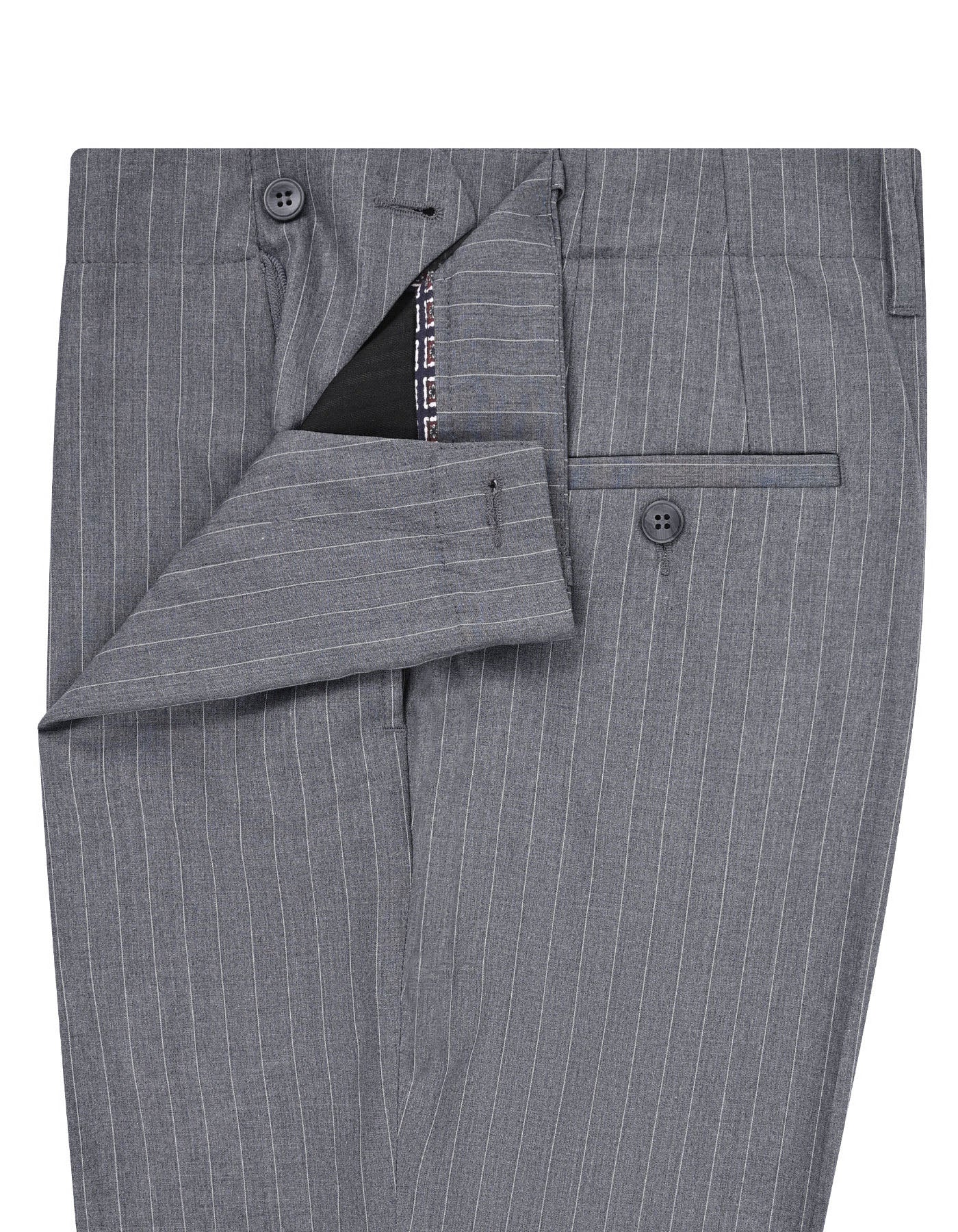 Charcoal Stripe Formal Trouser Classic Fit FT650-1C-32