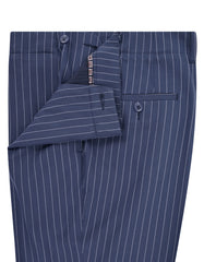 Navy Stripe Formal Trouser Smart Fit FT651S-32