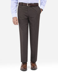 Chocolate Stripe Formal Trouser Smart Fit FT652-2S-30
