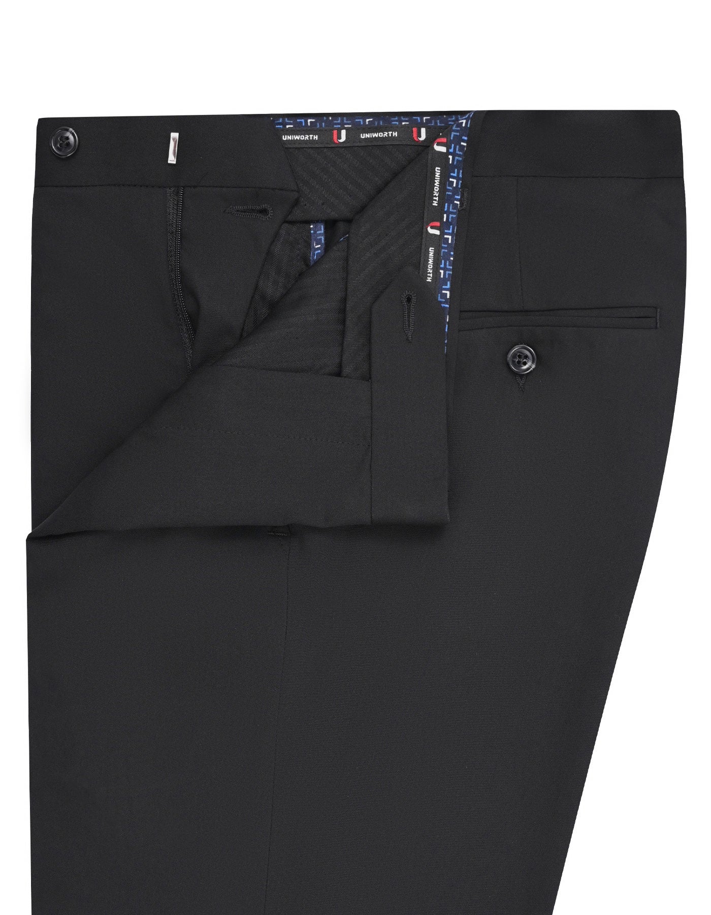 Black Plain Formal Trouser Classic Fit FT655-2C-32