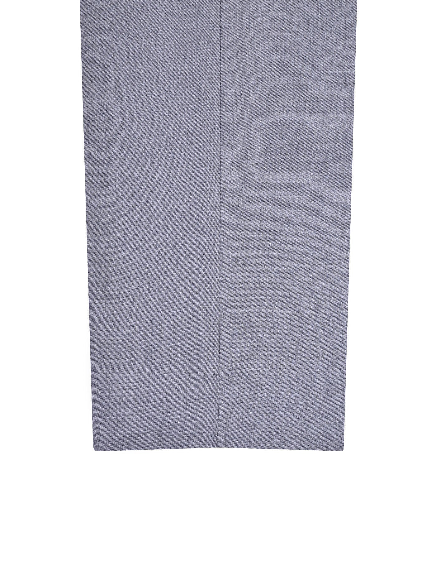 Grey Plain Formal Trouser Tailored Smart Fit FT686S-34