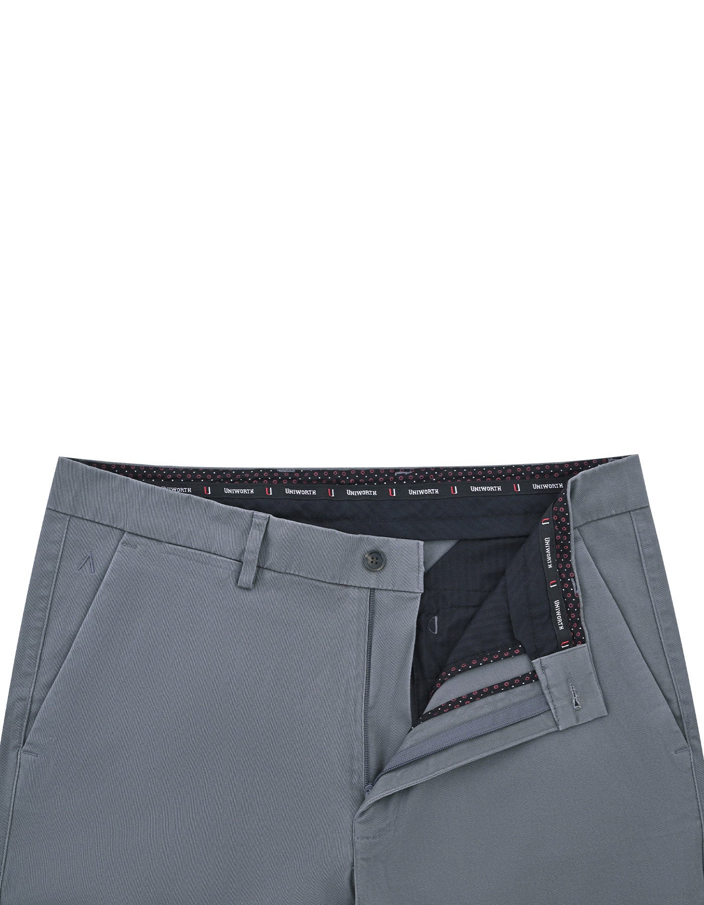 Grey Classic Fit Cotton Trouser FTC2413C-30
