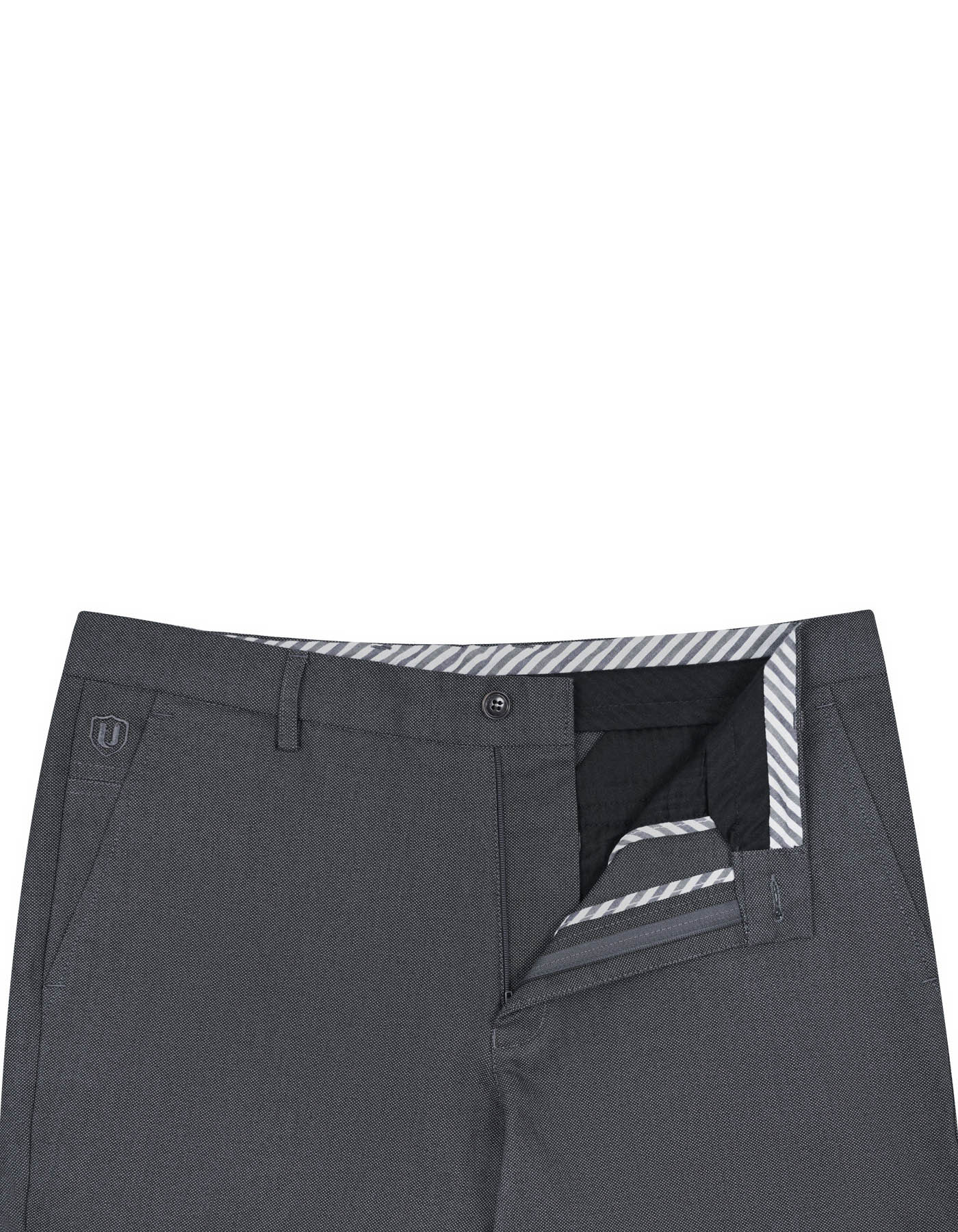 Charcoal Classic Fit Cotton Trouser FTC2421C-30