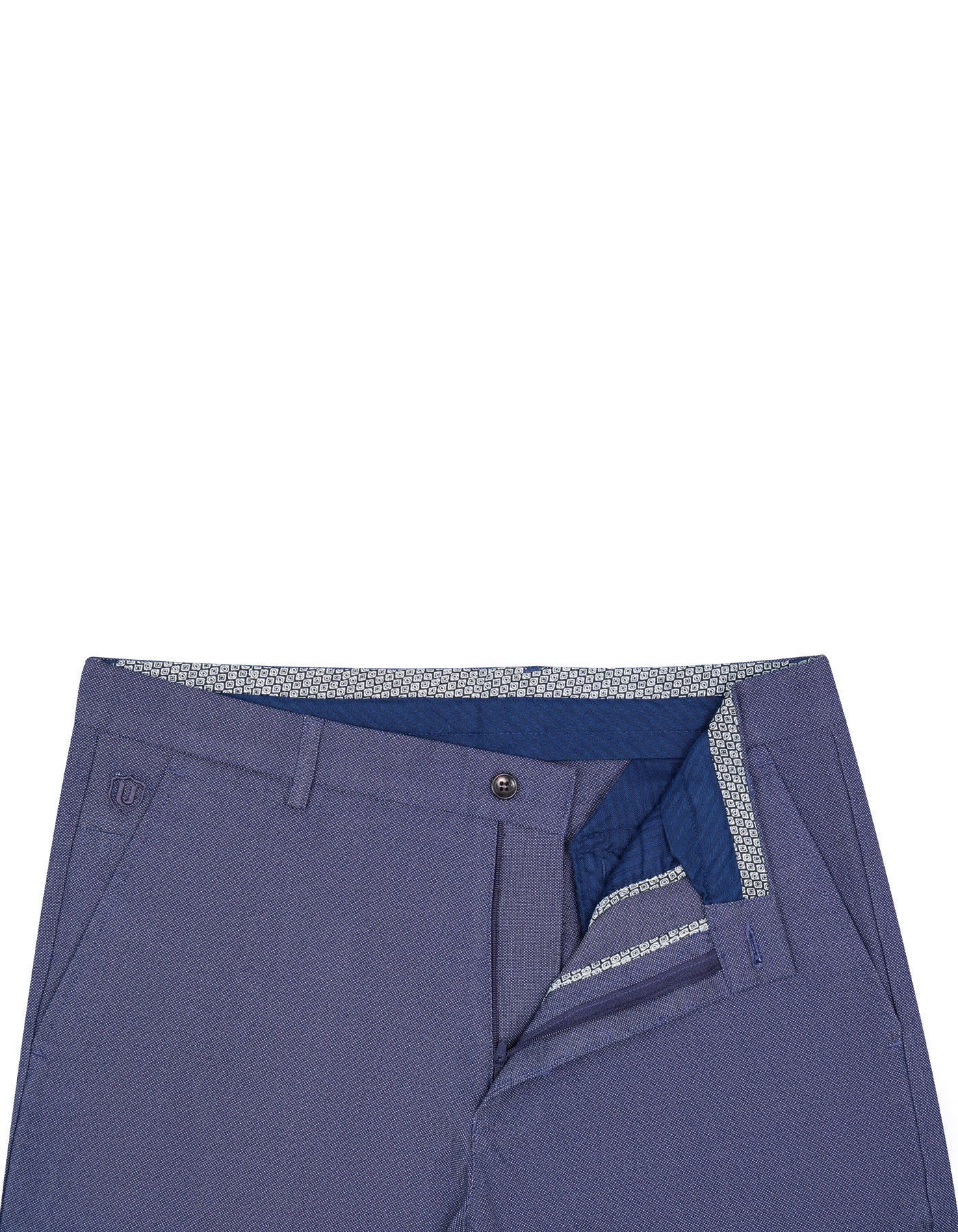 Navy Classic Fit Cotton Trouser FTC2422-1C-34