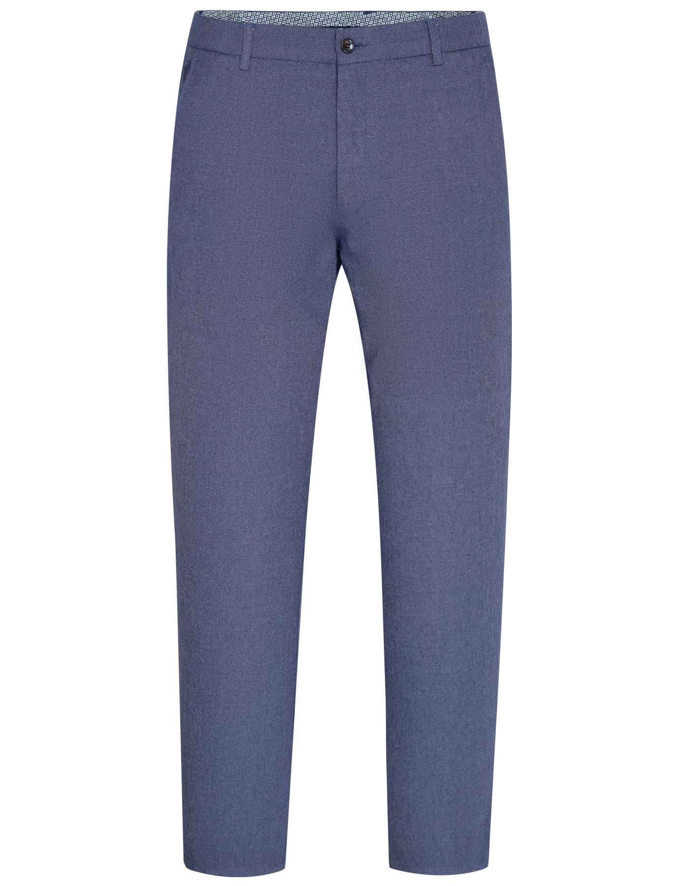 Navy Smart Fit Cotton Trouser FTC2422-1S-32