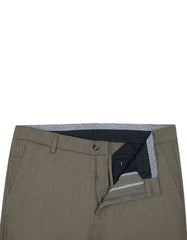 Olive Smart Fit Cotton Trouser FTC2427S-34