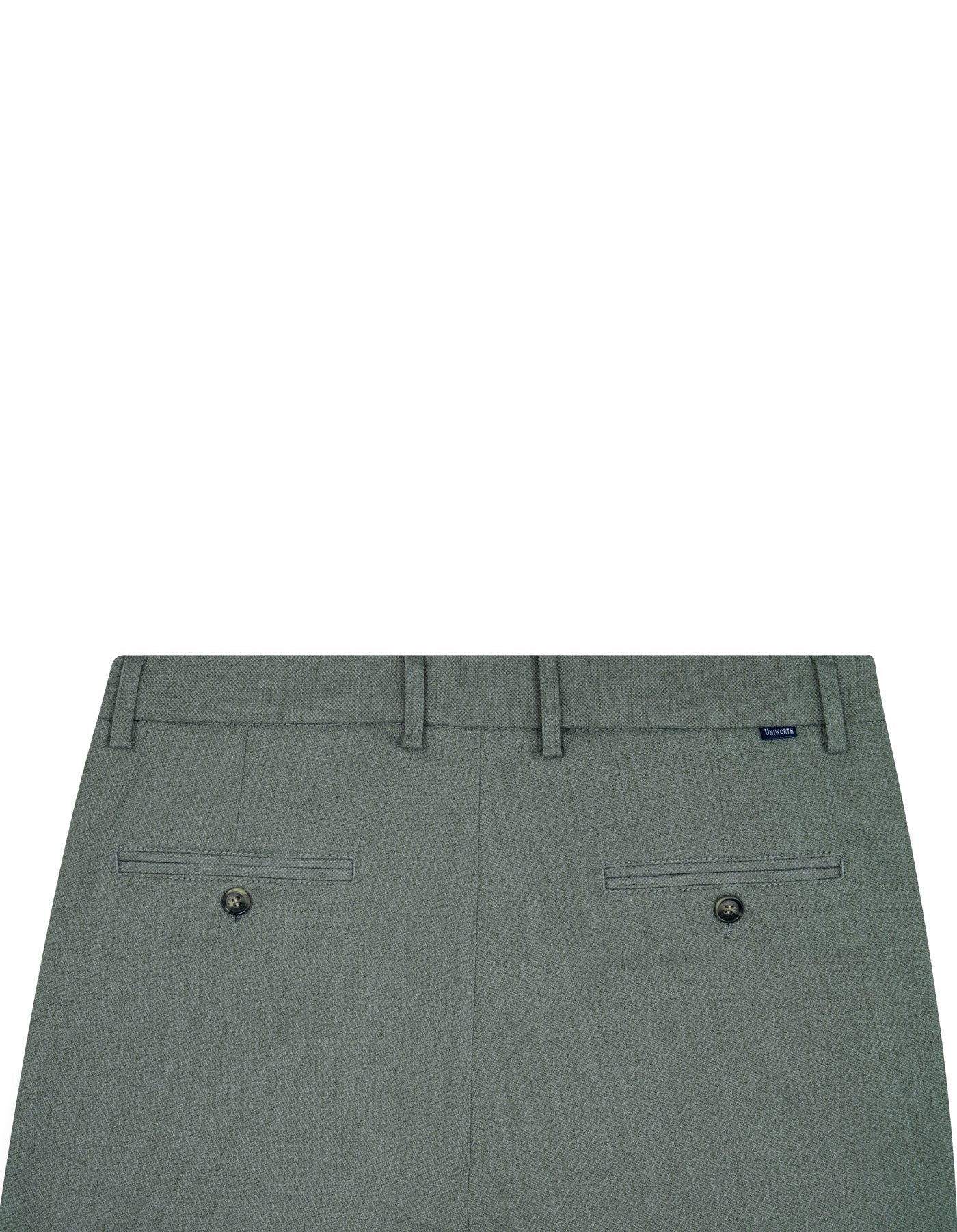 L Olive Classic Fit Cotton Trouser FTC2429C-36