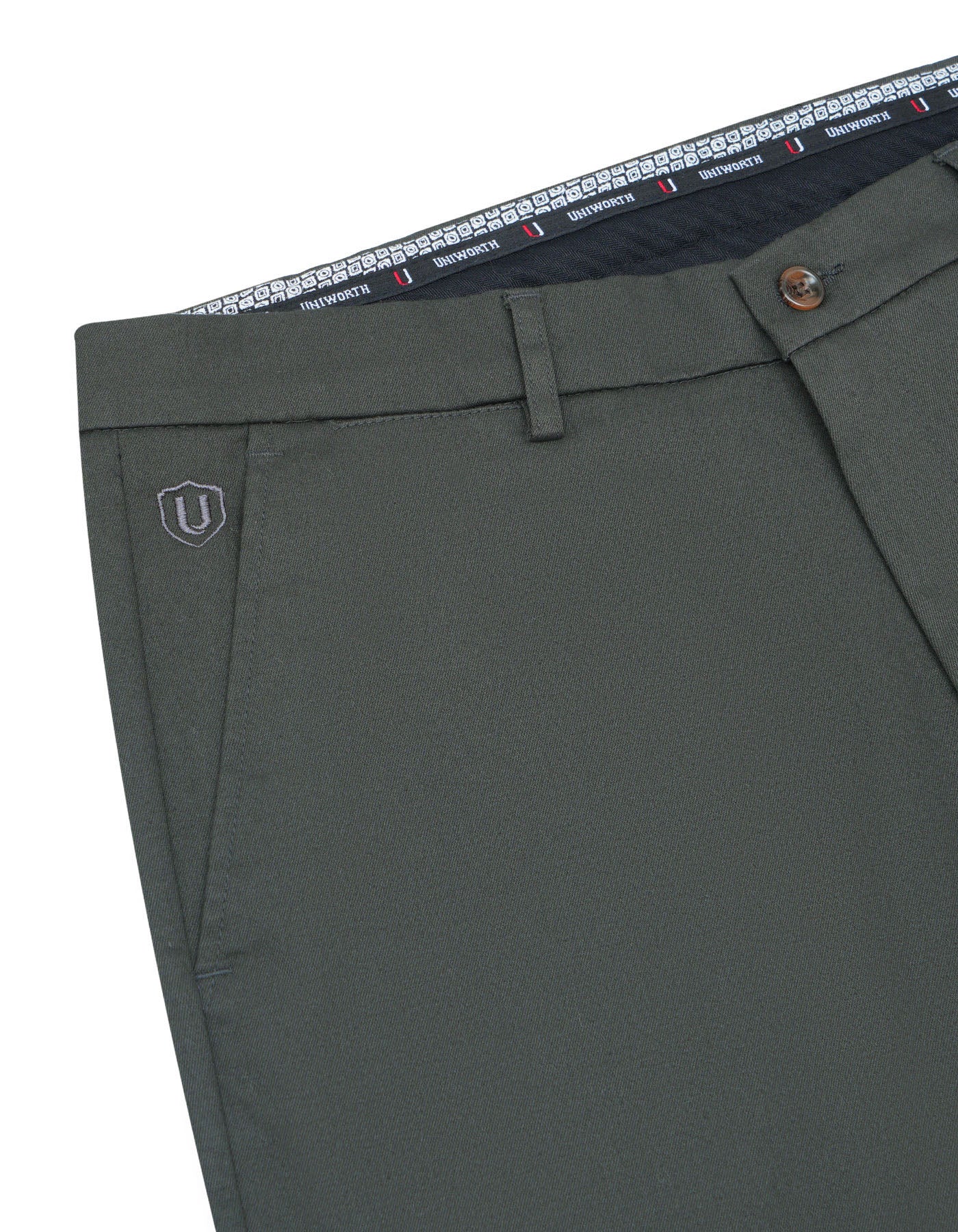 D Grey Smart Fit Cotton Trouser FTC2433C-32