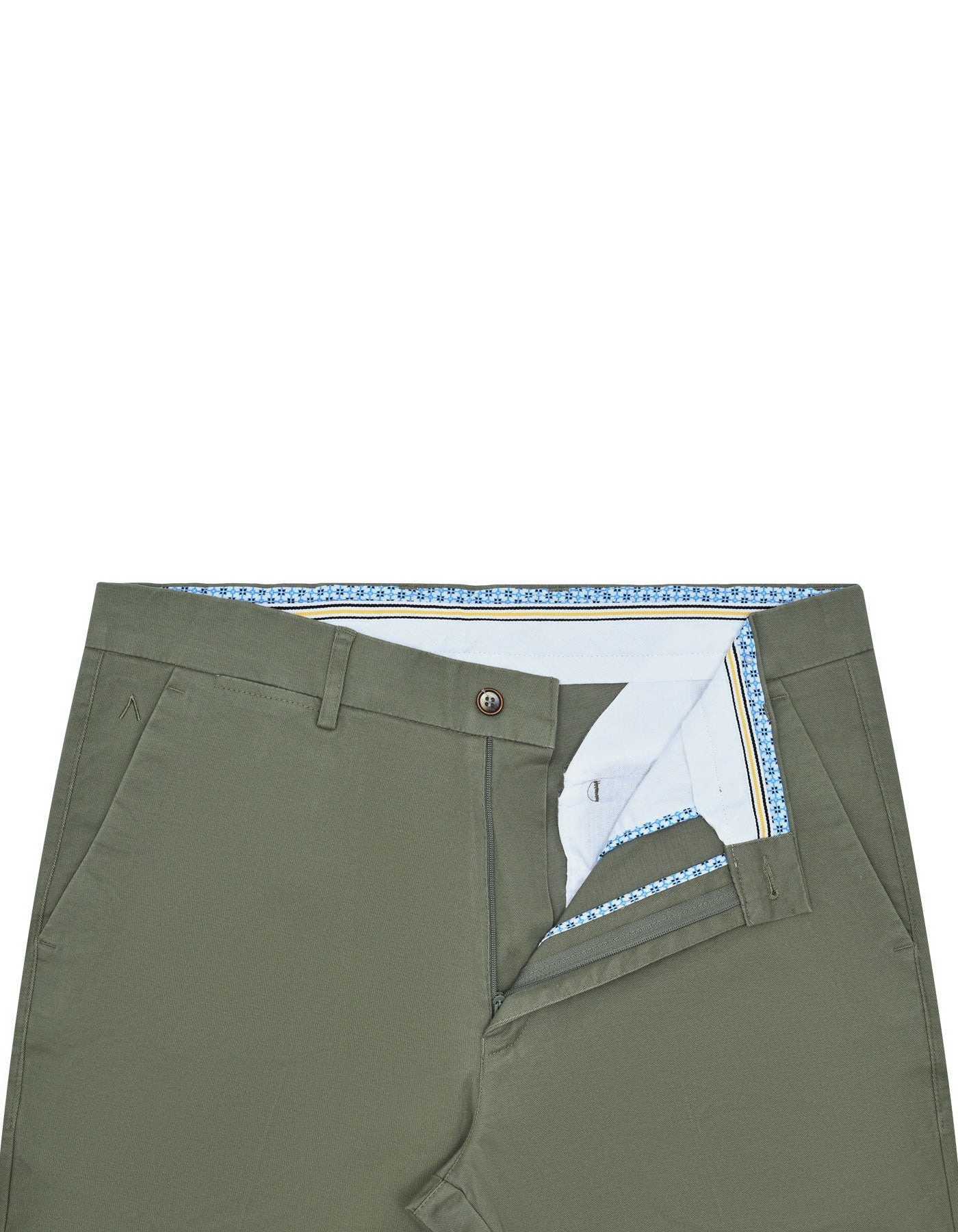 Olive Smart Fit Cotton Trouser FTC2445S-30