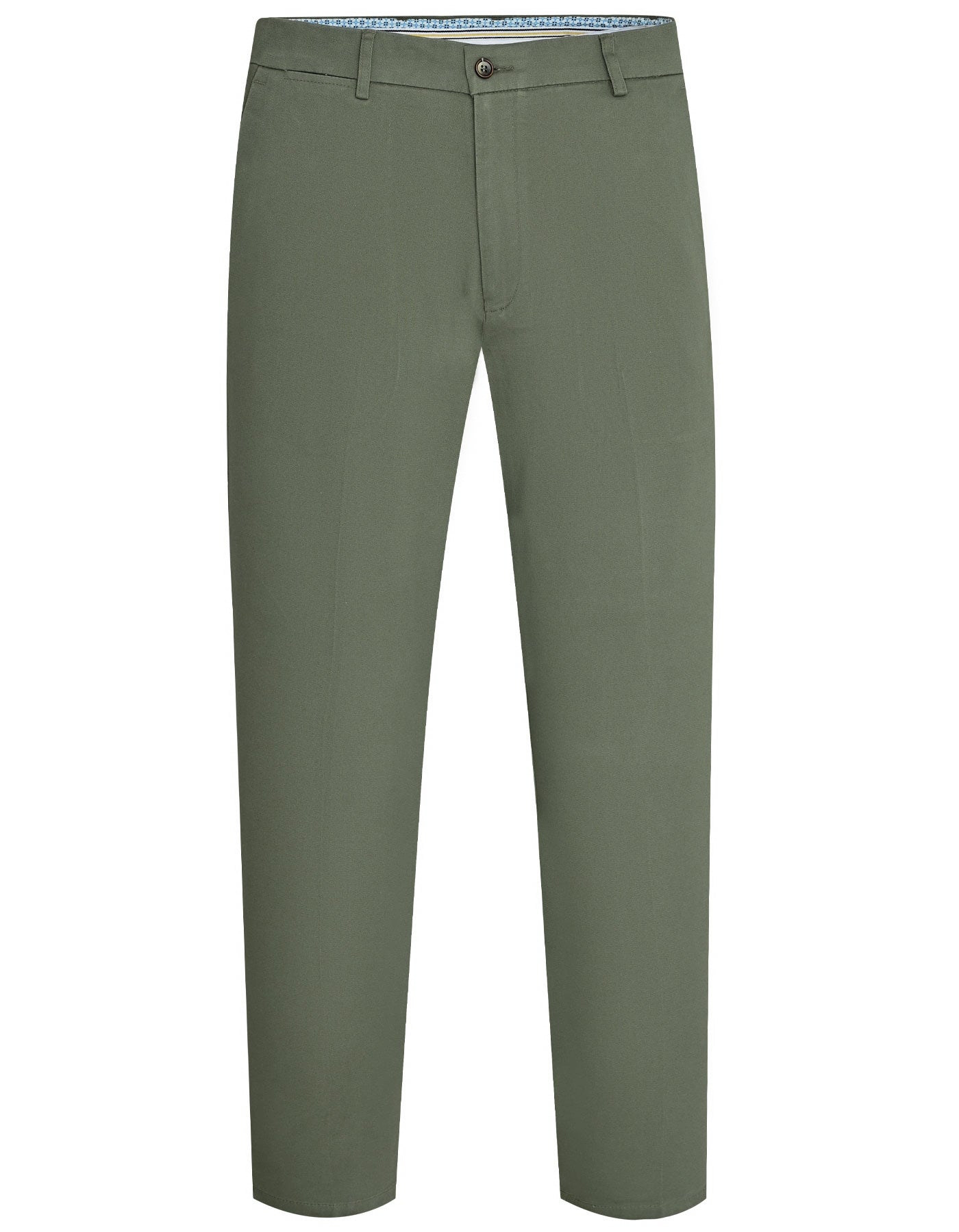 Olive Smart Fit Cotton Trouser FTC2445S-28