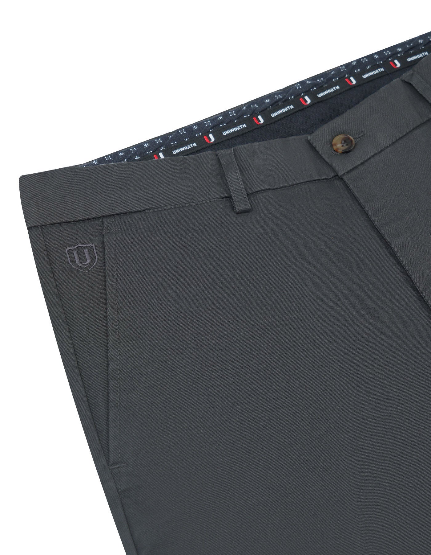 Grey Classic Fit Cotton Trouser FTC2446C-32