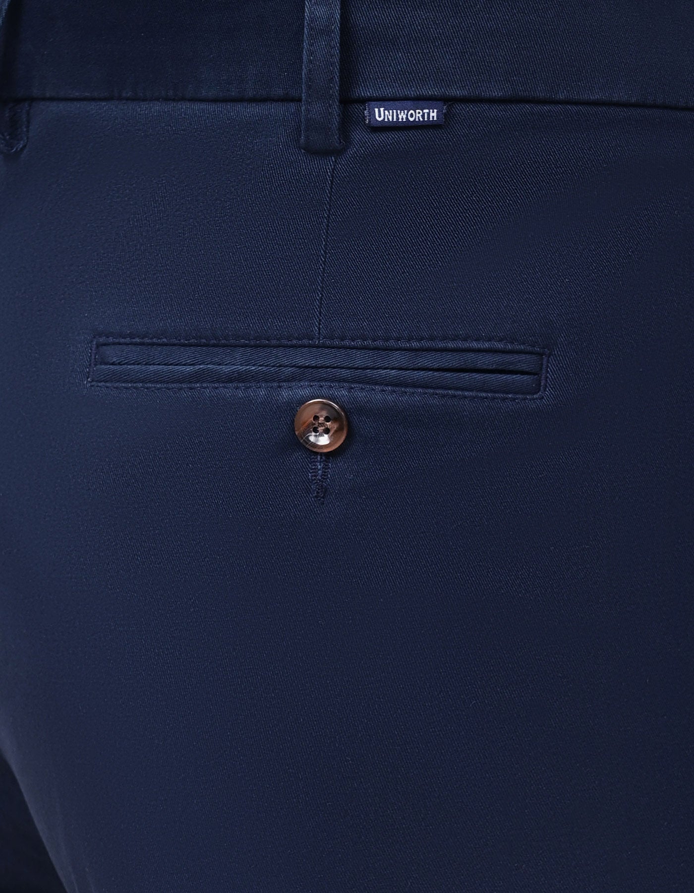 Navy Smart Fit Cotton Trouser FTC2448S-34