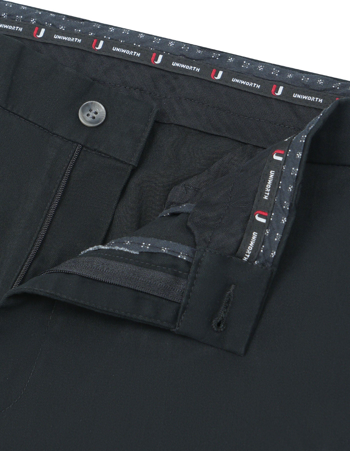 Black Smart Fit Cotton Trouser FTC2449S-30