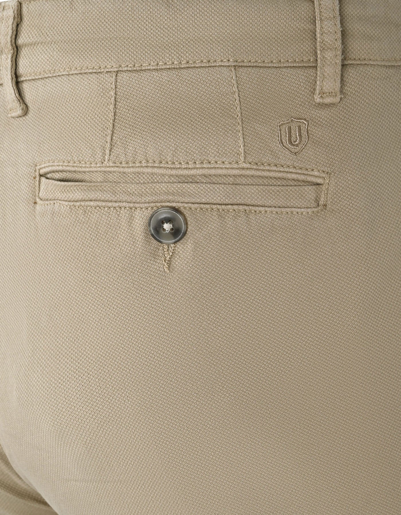 Khaki Classic Fit Cotton Trouser FTC2454C-34