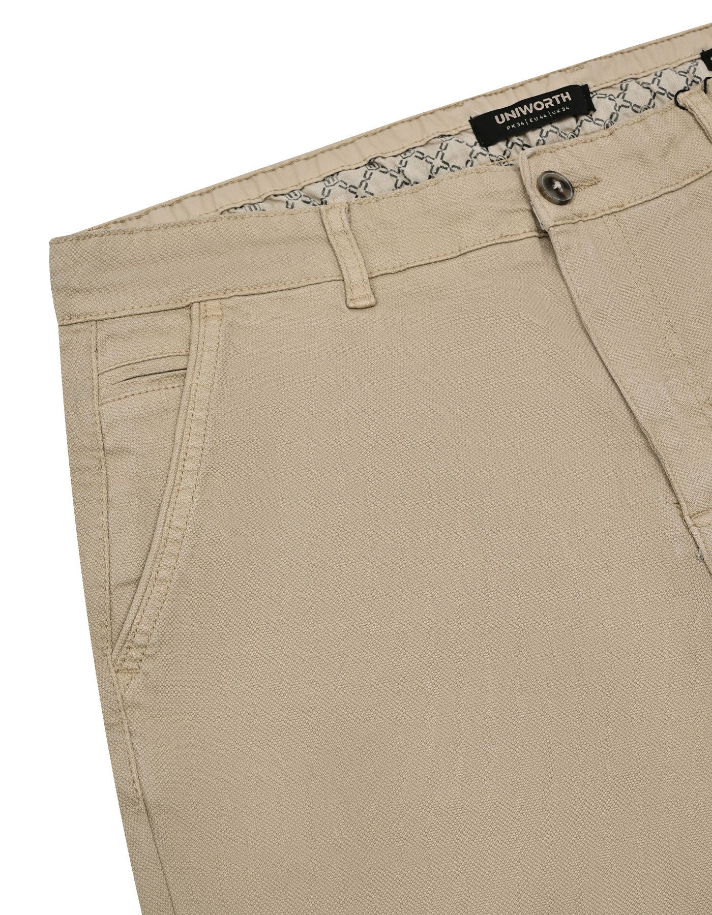Khaki Classic Fit Cotton Trouser FTC2454C-32