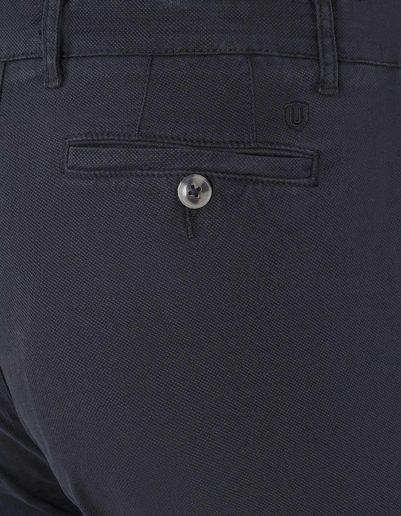 Black Smart Fit Cotton Trouser FTC2455S-34