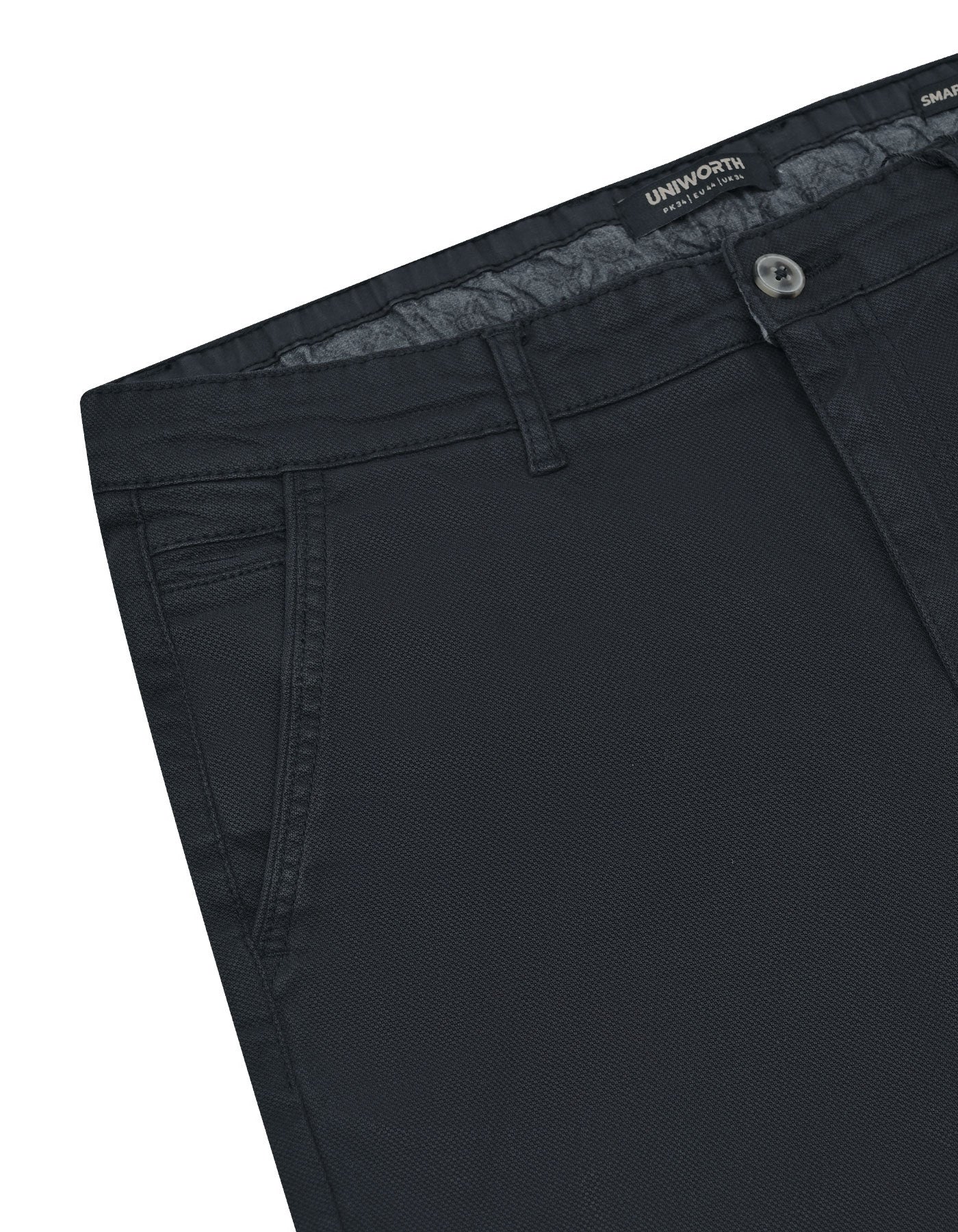 Black Smart Fit Cotton Trouser FTC2455S-32