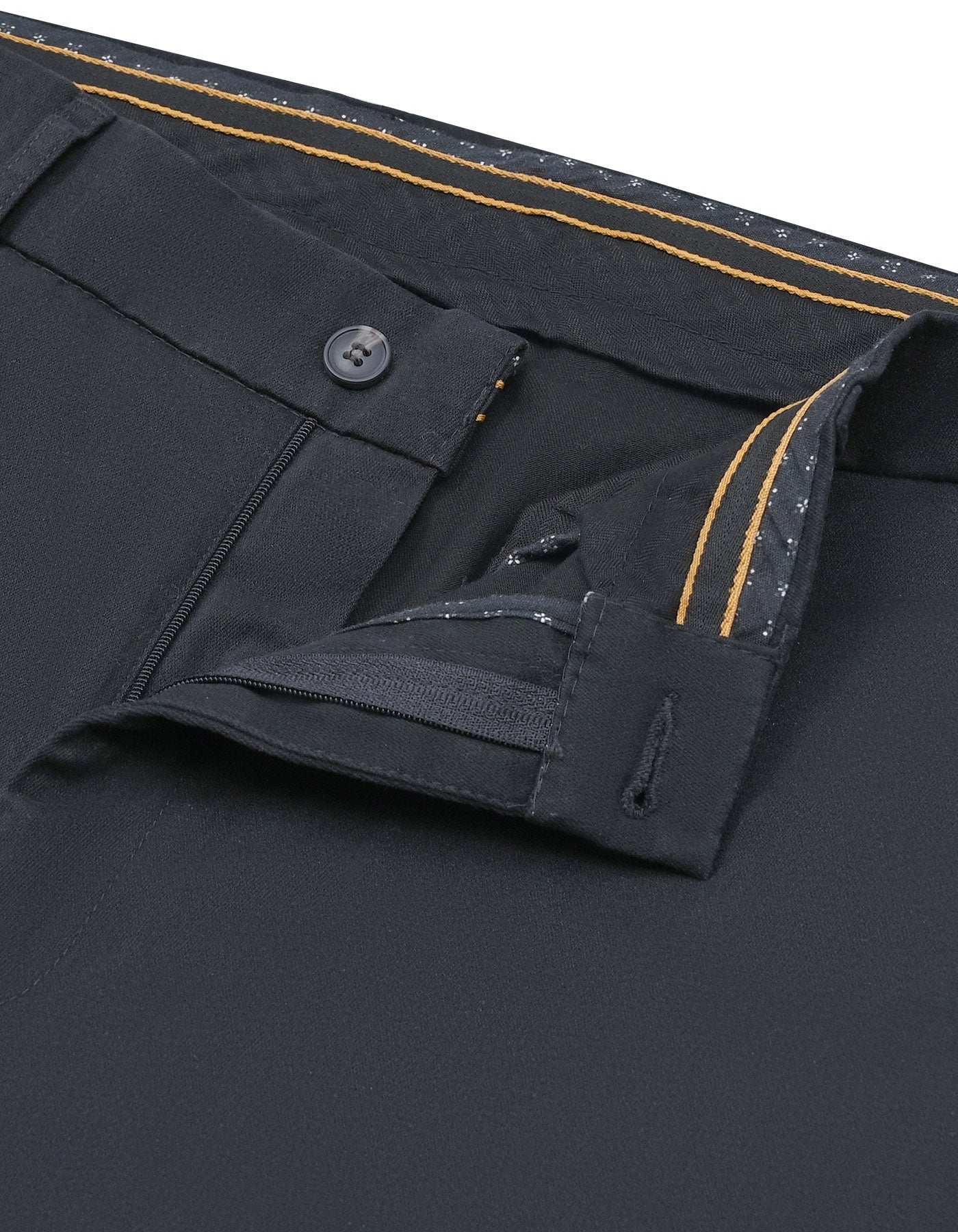 Black Classic Fit Cotton Trouser FTC2457C-30
