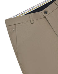 D Khaki Classic Fit Cotton Trouser FTC2459C-32