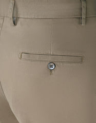 D Khaki Smart Fit Cotton Trouser FTC2459S-34