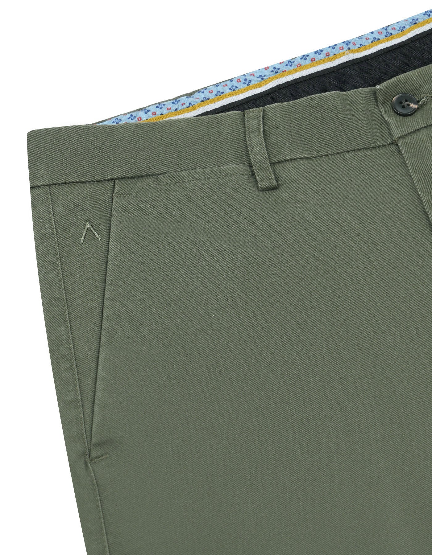 D Olive Classic Fit Cotton Trouser FTC2461C-32