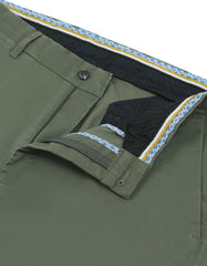 D Olive Smart Fit Cotton Trouser FTC2461S-30
