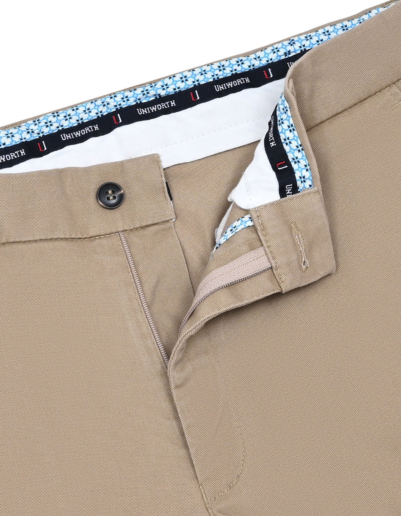 Khaki Smart Fit Cotton Trouser FTC2500S-30