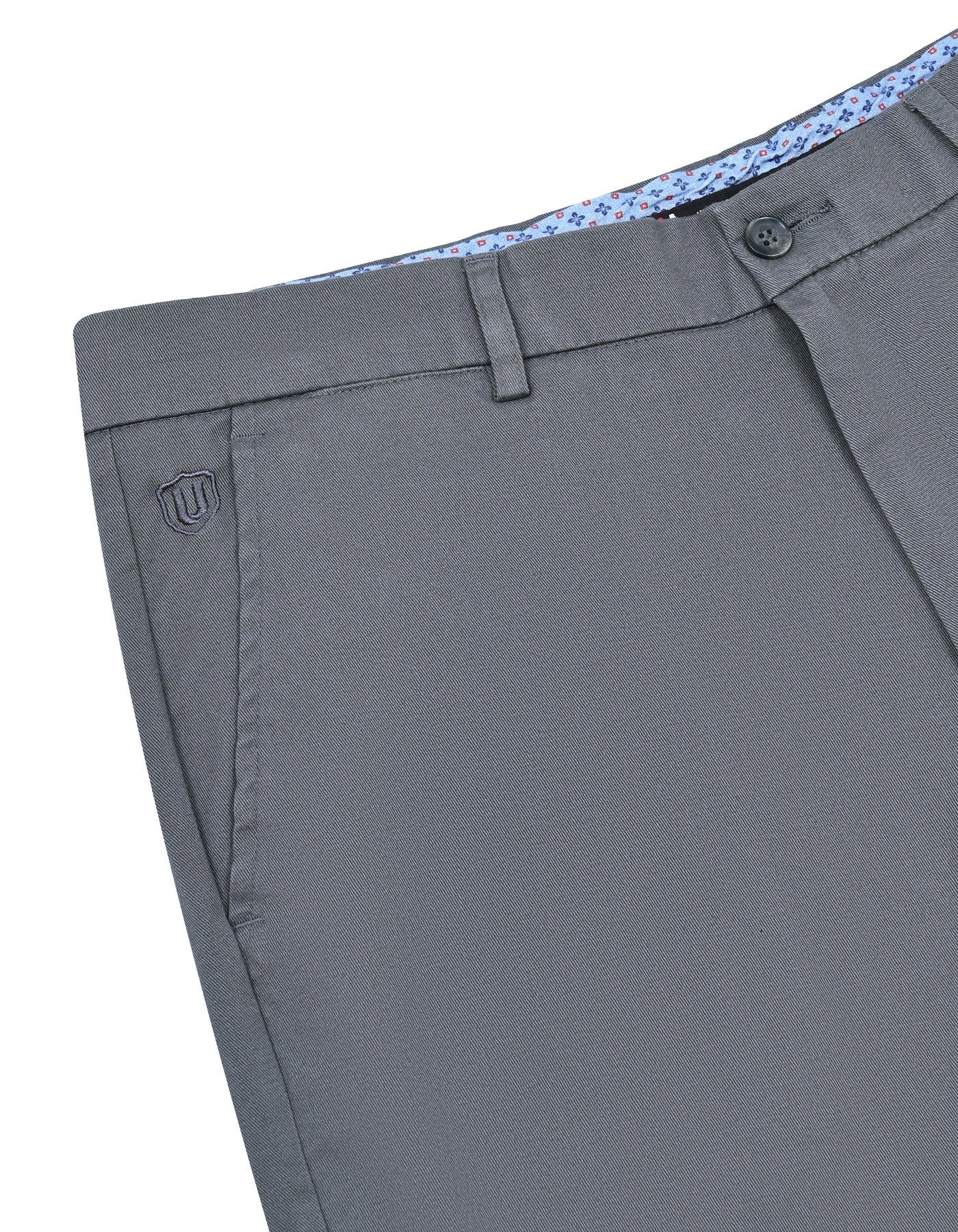 Grey Classic Fit Cotton Trouser FTC2502C-32
