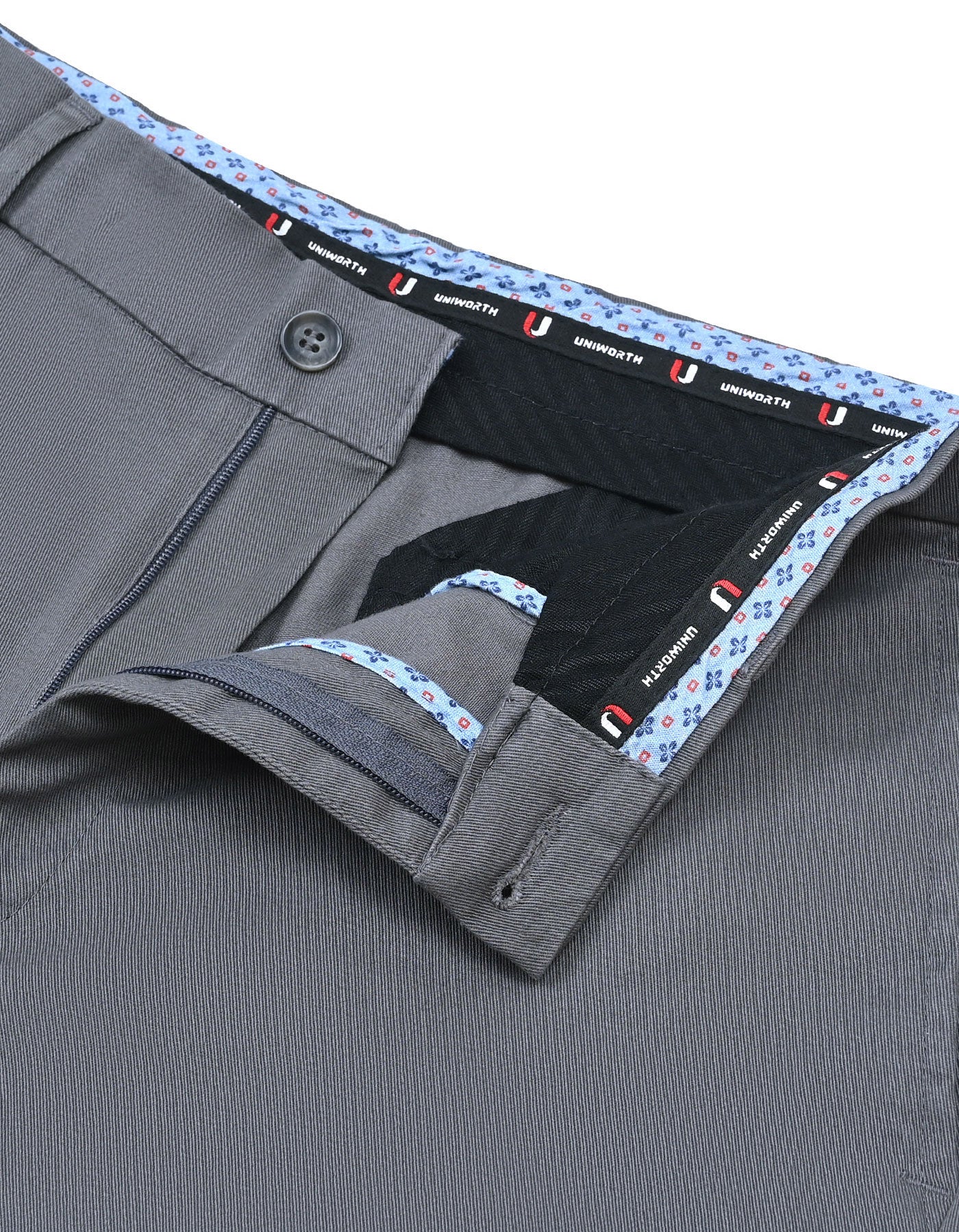 Grey Classic Fit Cotton Trouser FTC2502C-30