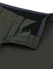 D Olive Classic Fit Cotton Trouser FTC2503C-30