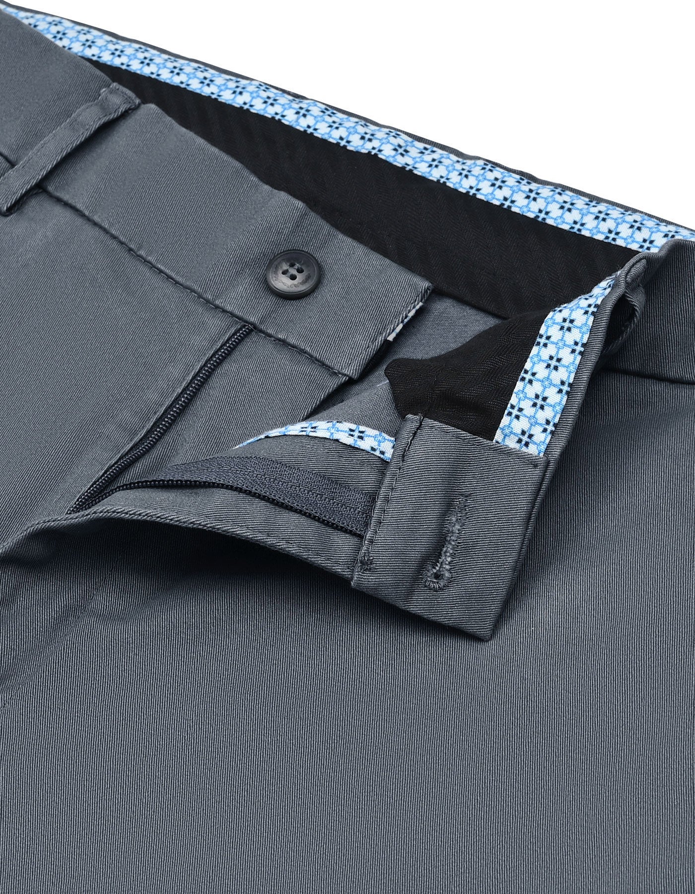 Grey Smart Fit Cotton Trouser FTC2504S-30