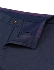 Navy Smart Fit Cotton Trouser FTC2507S-30