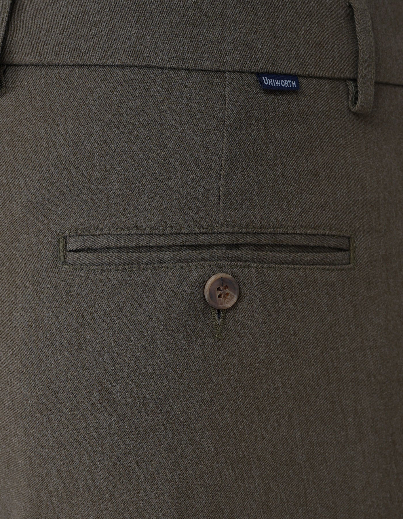 Olive Classic Fit Cotton Trouser FTC2508C-34
