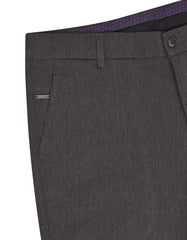 D Grey Classic Fit Cotton Trouser FTC2509C-32