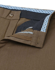 Brown Classic Fit Cotton Trouser FTC2510C-30
