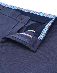 Blue Classic Fit Cotton Trouser FTC2514C-34