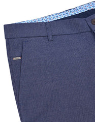 Blue Smart Fit Cotton Trouser FTC2514S-36
