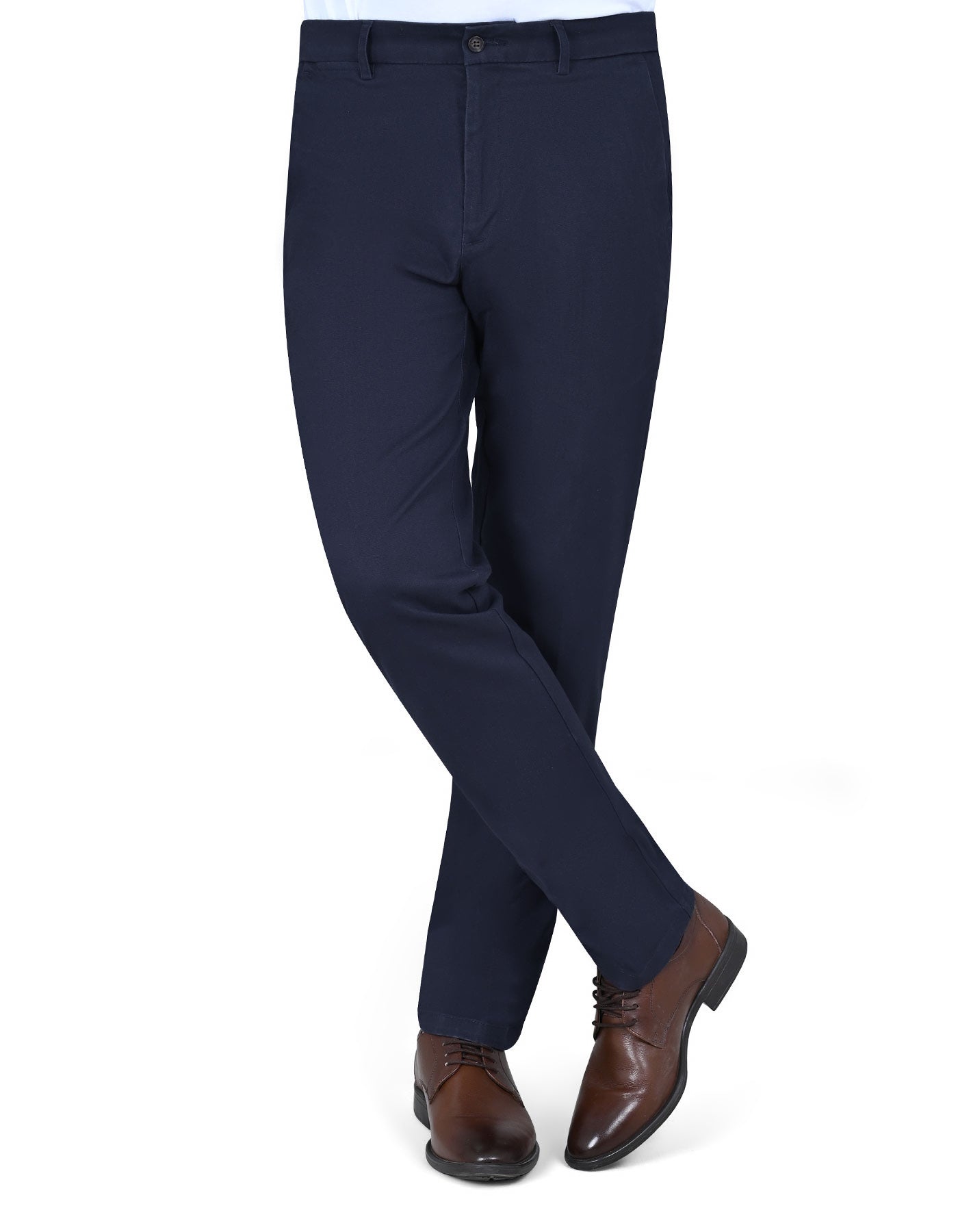 Navy Classic Fit Cotton Trouser FTC2519C-30