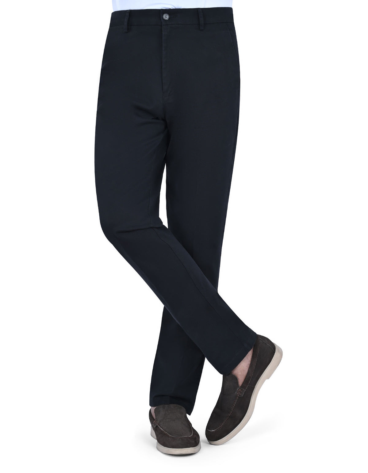 Black Classic Fit Cotton Trouser FTC2521C-30