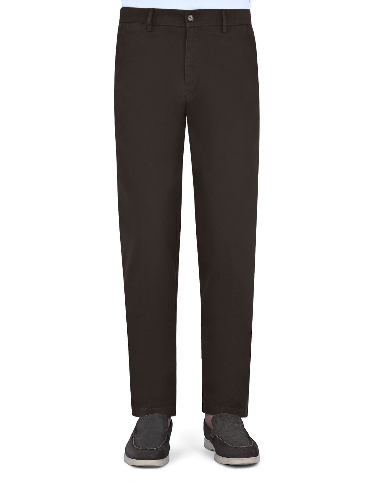 Chocolate Smart Fit Cotton Trouser FTC2527S-30