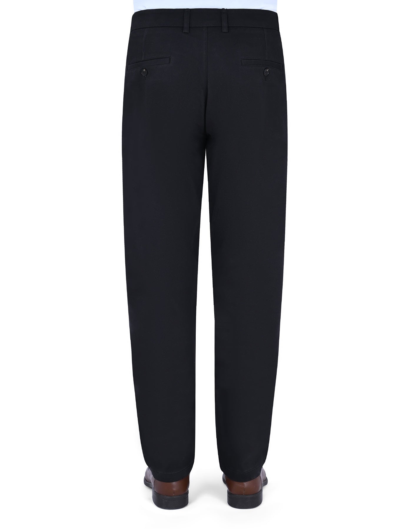 D Grey Smart Fit Cotton Trouser FTC2528S-36