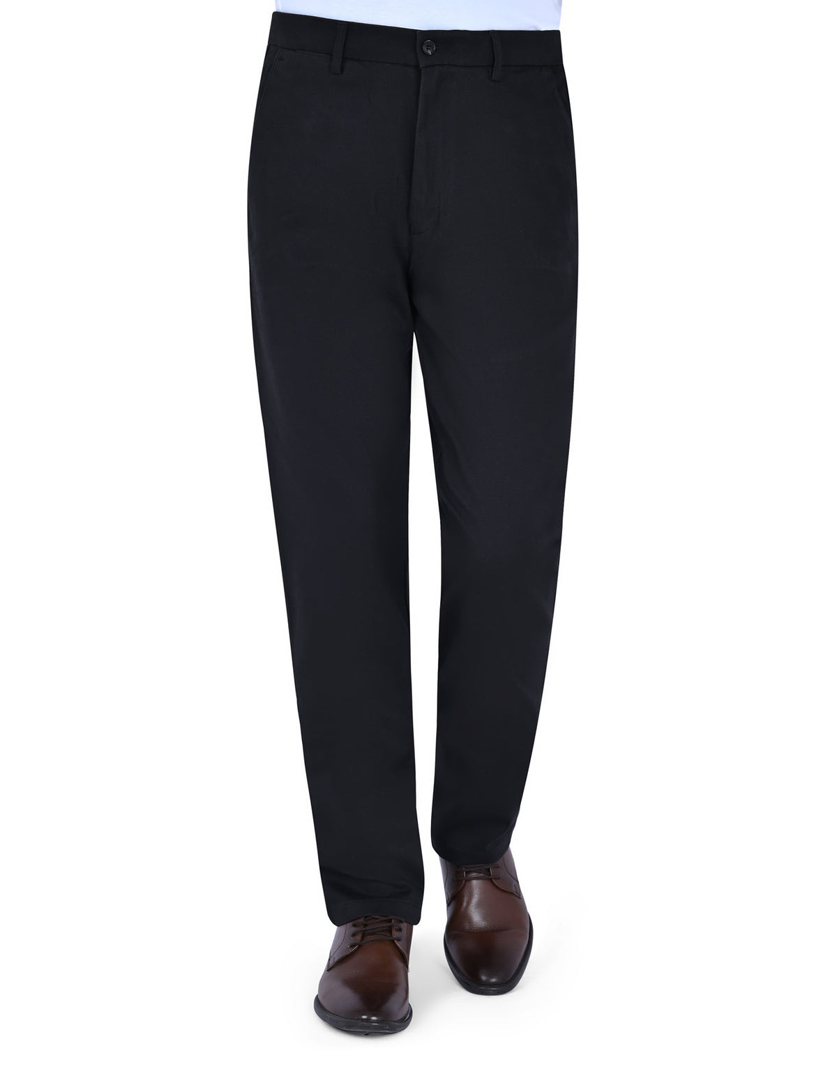 D Grey Smart Fit Cotton Trouser FTC2528S-28